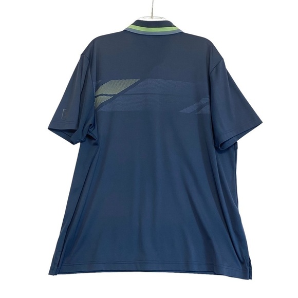 PGA Tour Pro Series Athletic Fit Golf Polo Short Sleeve Blue & Green Size XXL​ - Picture 3 of 8